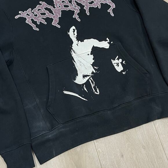 Revenge Nine Months Rhinestone Hoodie Sweater Pullover Size Medium M B5 - Picture 3 of 9